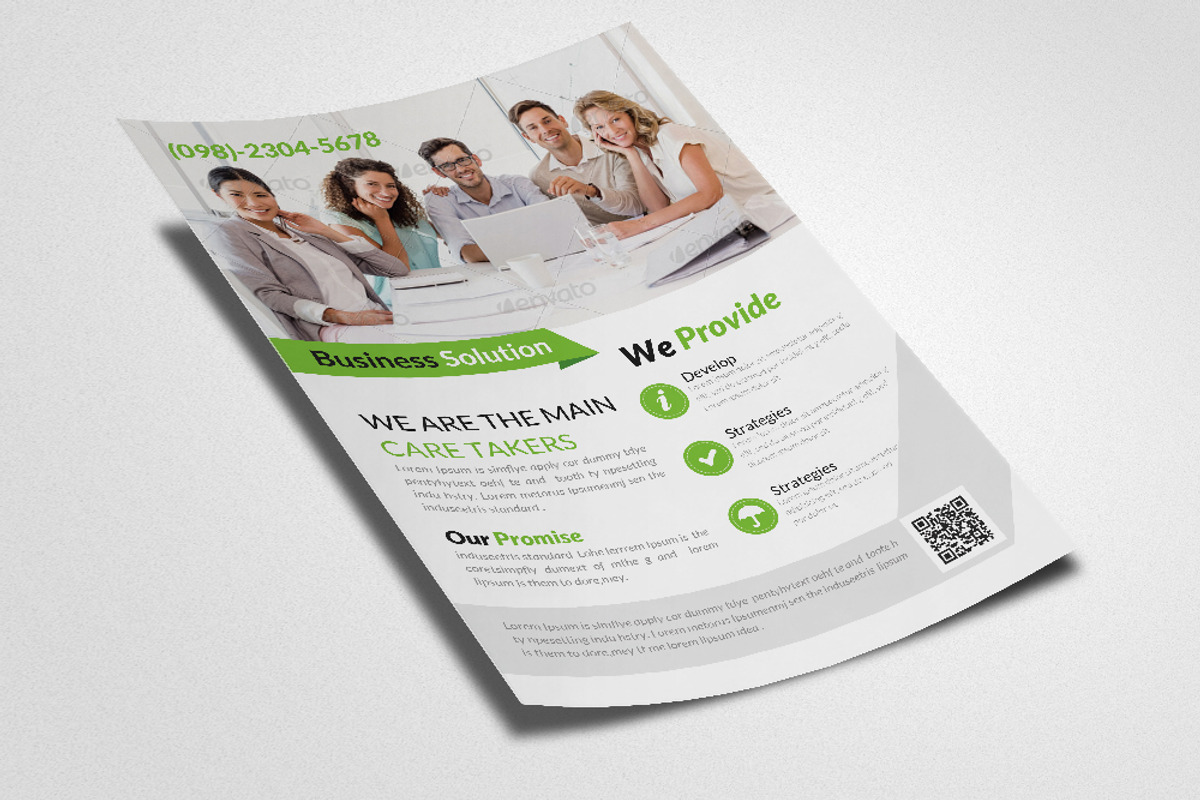 Employment Business Flyer Template, a Flyer Template by Psd Templates (Photo 3 of 3)
