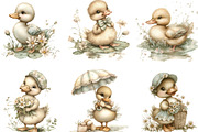 Whimsical Summer Duck Clipart, an Illustration by Designking (Thumbnail 3 of 5)