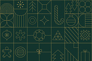 Christmas geometric background., a Background Graphic by Getalo Viktoriia (Thumbnail 1 of 2)