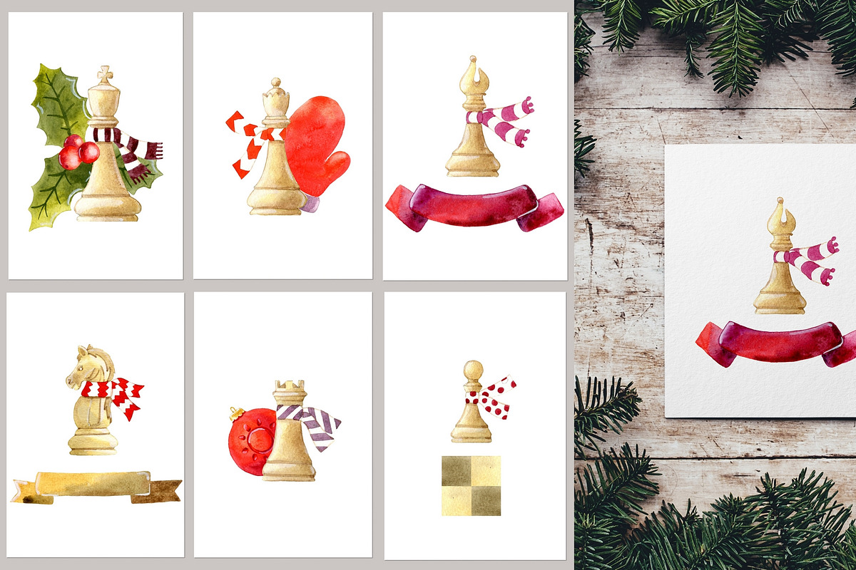 Winter chess set, an Illustration by fiolika (Photo 3 of 5)