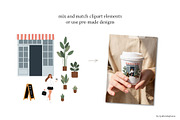 Dog Friendly Coffee Shop Scenes, a Person Illustration by LyubovZaytseva (Thumbnail 5 of 20)