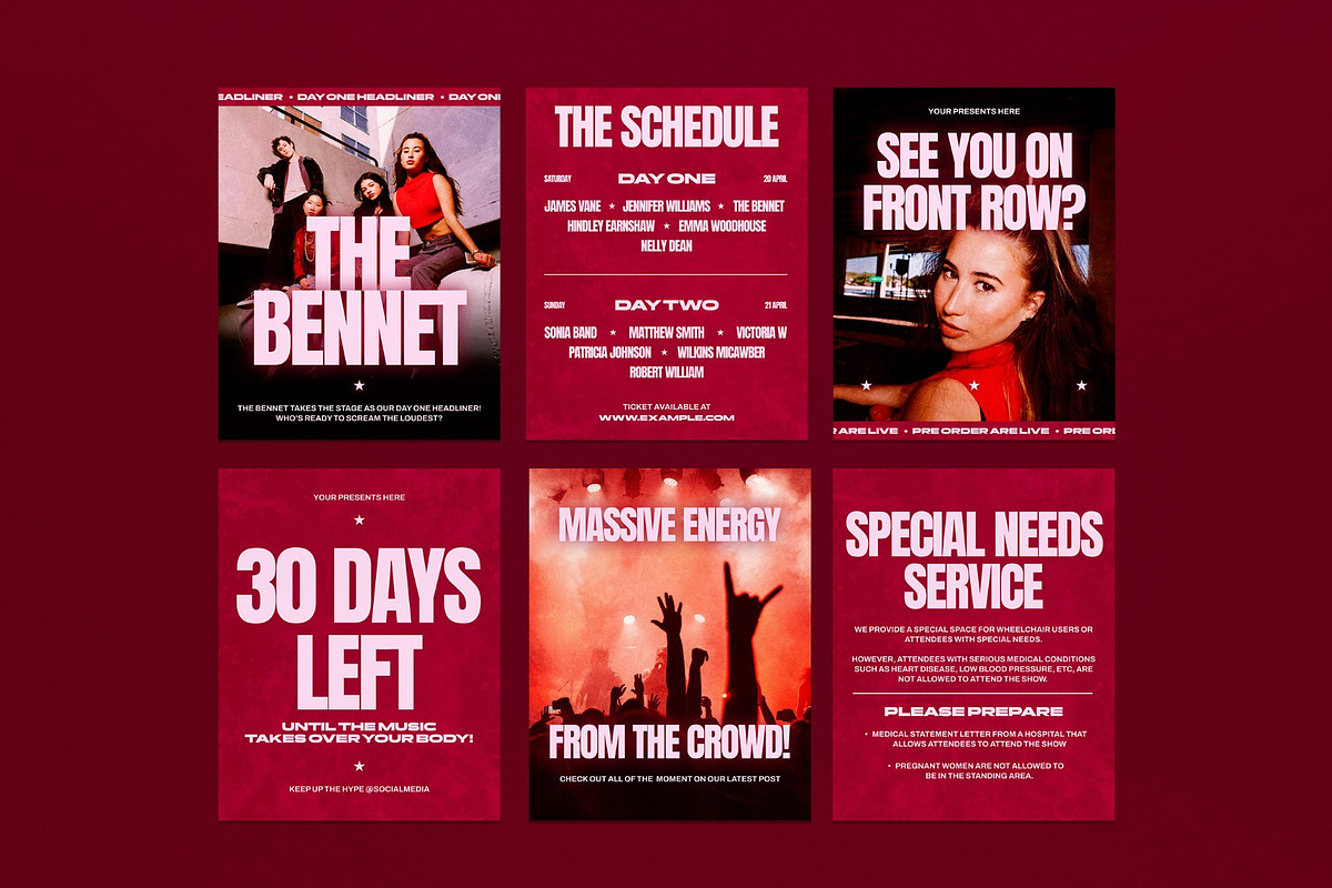 Music Concert Instagram Post - Figma, a Social Media Template by graphicook (Photo 2 of 3)