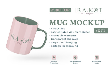 MUG PSD MOCKUP SET 1