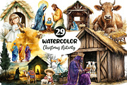 Christmas Nativity Sublimation Clipa, an Illustration by Dream Creation (Thumbnail 1 of 6)
