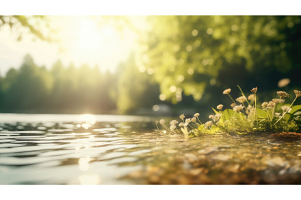 nature sun blur texture serene ai, a Nature Photo by pikepicture