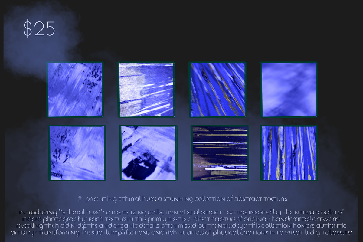 Ethereal Hues: 32 Macro Art Textures, a Texture Graphic by Christopher Brian Studio (Photo 2 of 11)