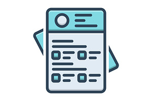 Form note color icon