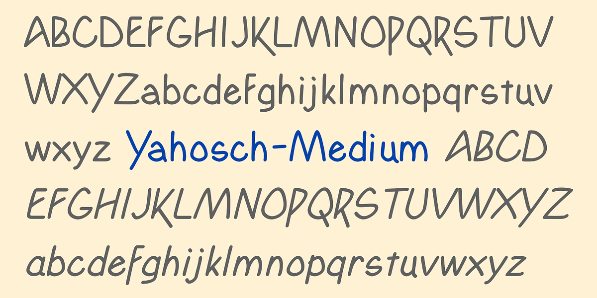 Yahosch, a Handwritten Font by Ingrimayne Type (Photo 5 of 7)