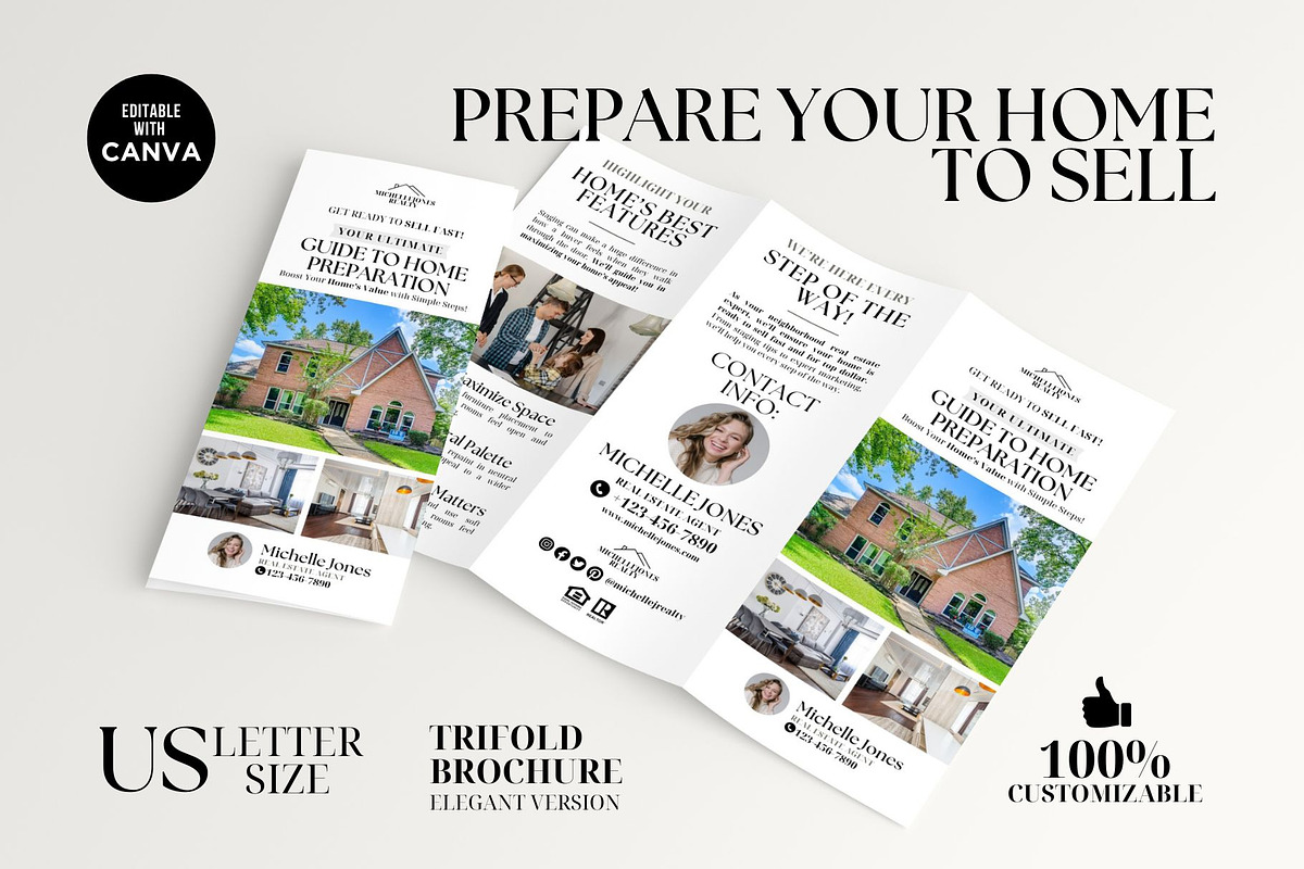 Real Estate Seller Prep Brochure, a Brochure Template by CreativeVinesStore (Photo 1 of 6)