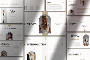 Vespa Elegant Fashion Presentation, a Presentation Template by SlideStation