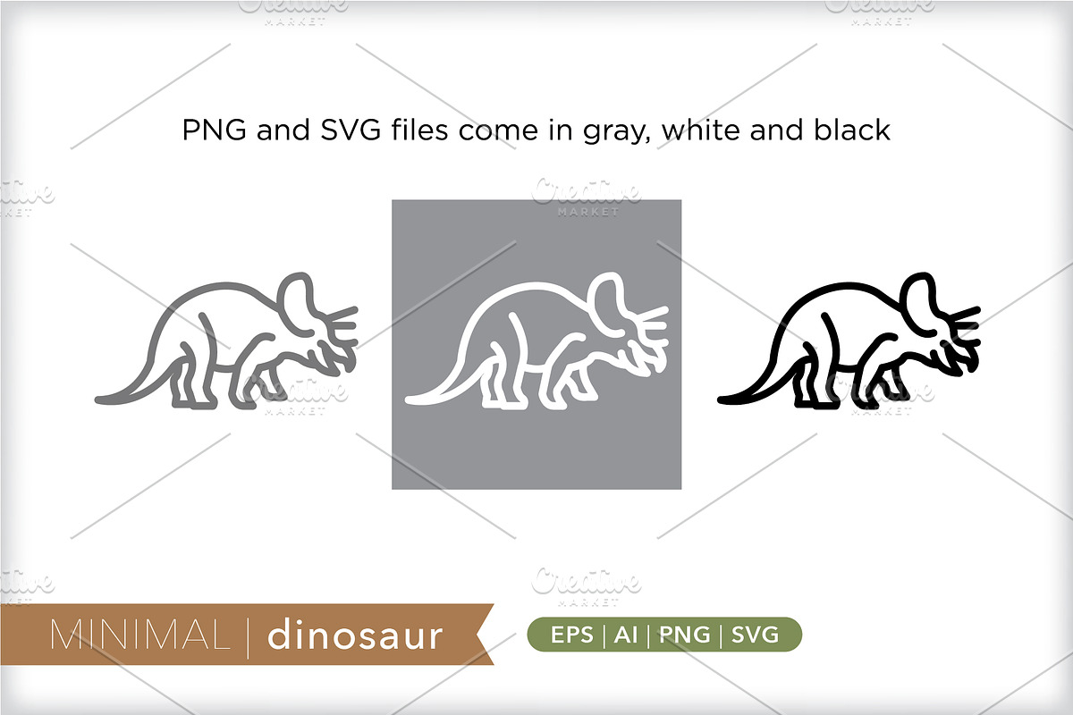 Minimal dinosaur icons, an Outline Icon by Picture Window (Photo 2 of 5)