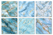 Sky Blue Gold Marble Digital Papers, a Texture Graphic by Dream Creation (Thumbnail 3 of 6)