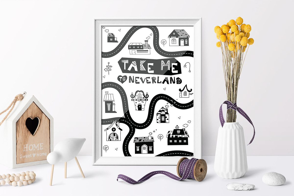 Black&White Nursery Art, an Animal Illustration by kuchuk_design (Photo 7 of 8)