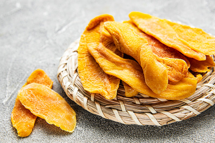 Dried mango slices, a Food & Drink Photo by Olena Rudo