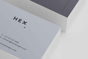 HEX Business Card Template