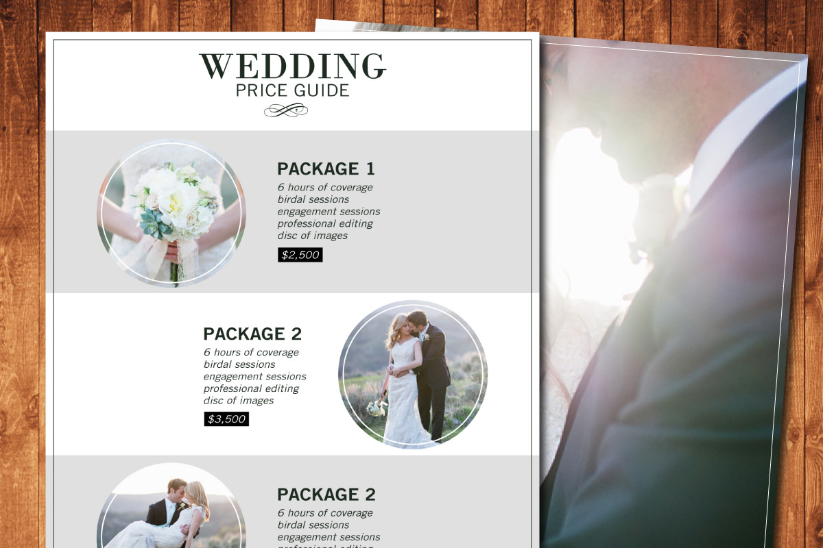 photography pricing template, a Brochure Template by DonyDesigns (Photo 2 of 2)