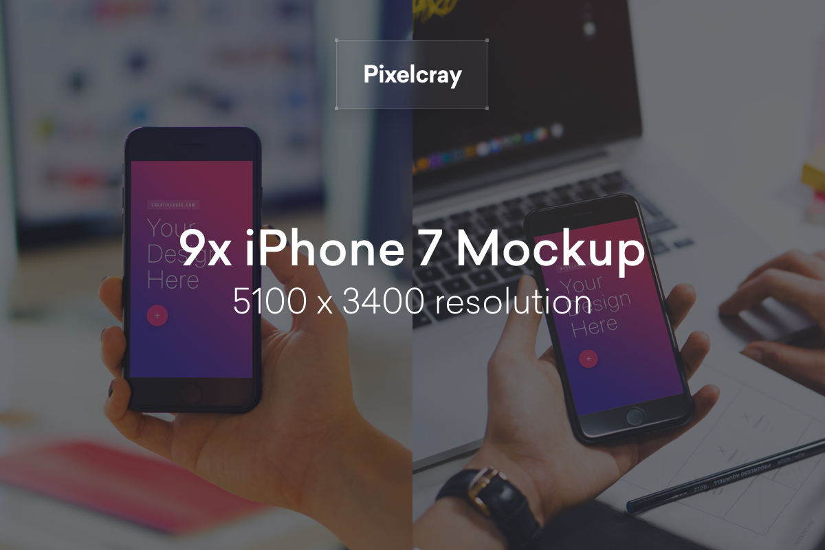 9 PSD Mockups iPhone Indoor, an iPhone Mockup by Pierre Borodin (Photo 2 of 5)