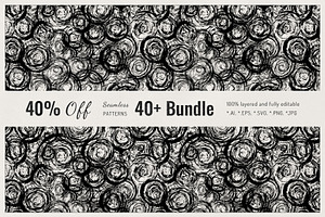 40+ Seamless Patterns. 40% Off, a Pattern Graphic by le-genda