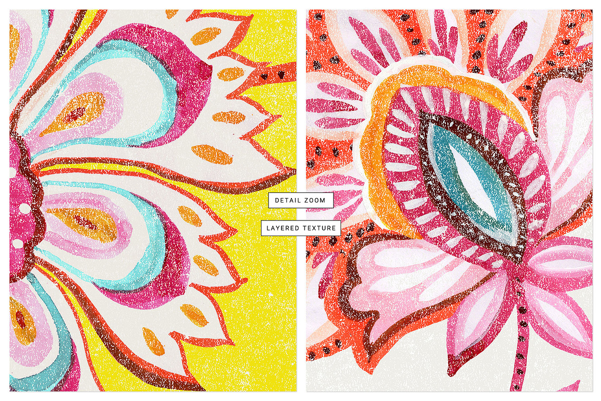 Bohemian Chintz, HandMade Watercolor, a Pattern Graphic by TSTUDIO (Photo 3 of 11)