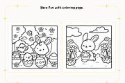 Easter Spring Coloring Pages, a Seasonal Illustration by Design Station (Thumbnail 2 of 4)