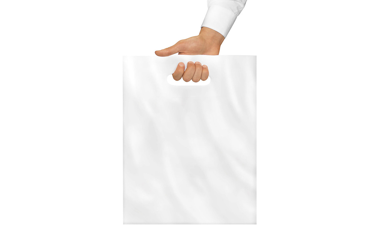 Plastic Carrier Bag Mockup, a Packaging Mockup by Green Art (Photo 3 of 5)