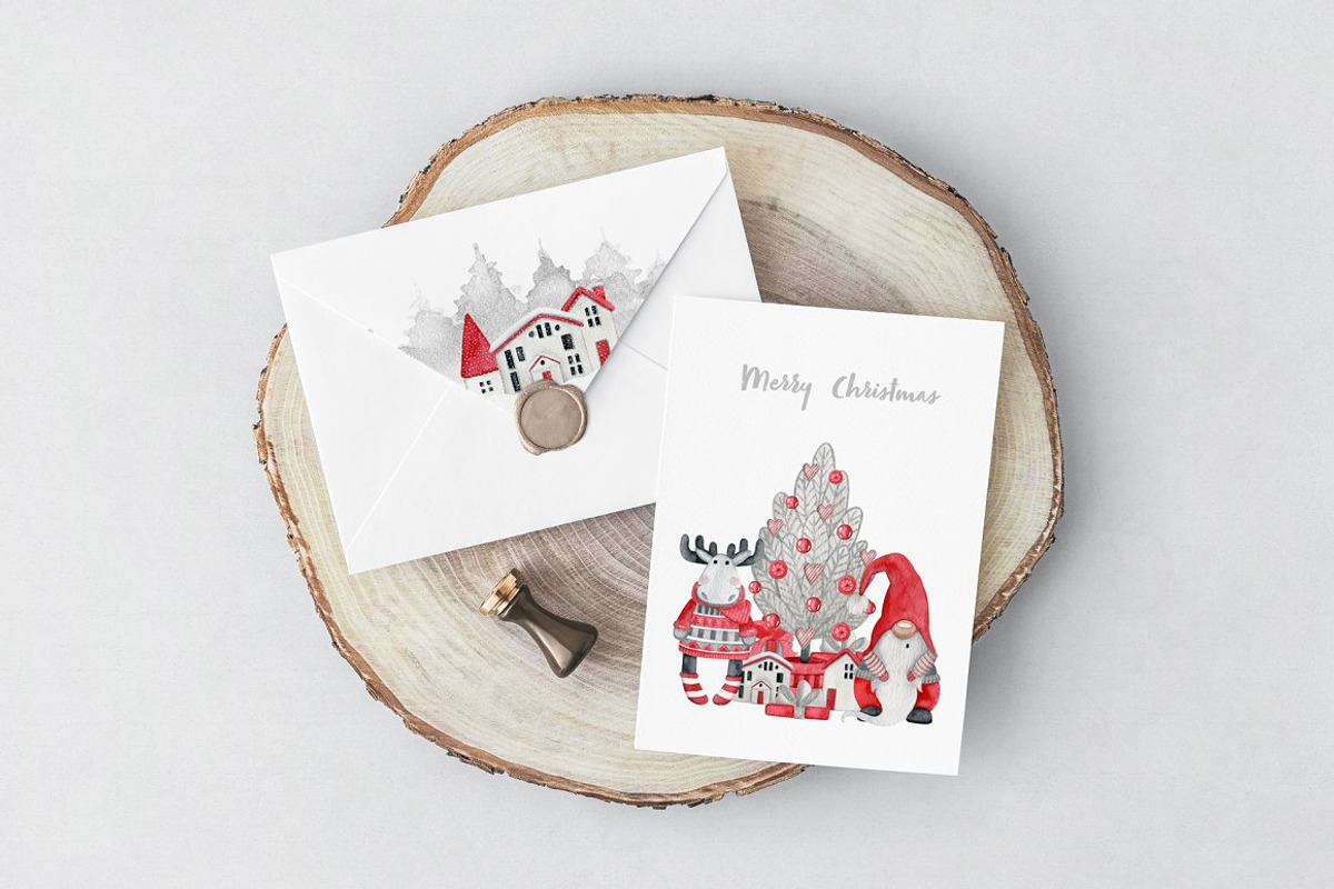 Christmas Watercolor Bundle, a Food Illustration by JuliaBadeeva (Photo 18 of 18)