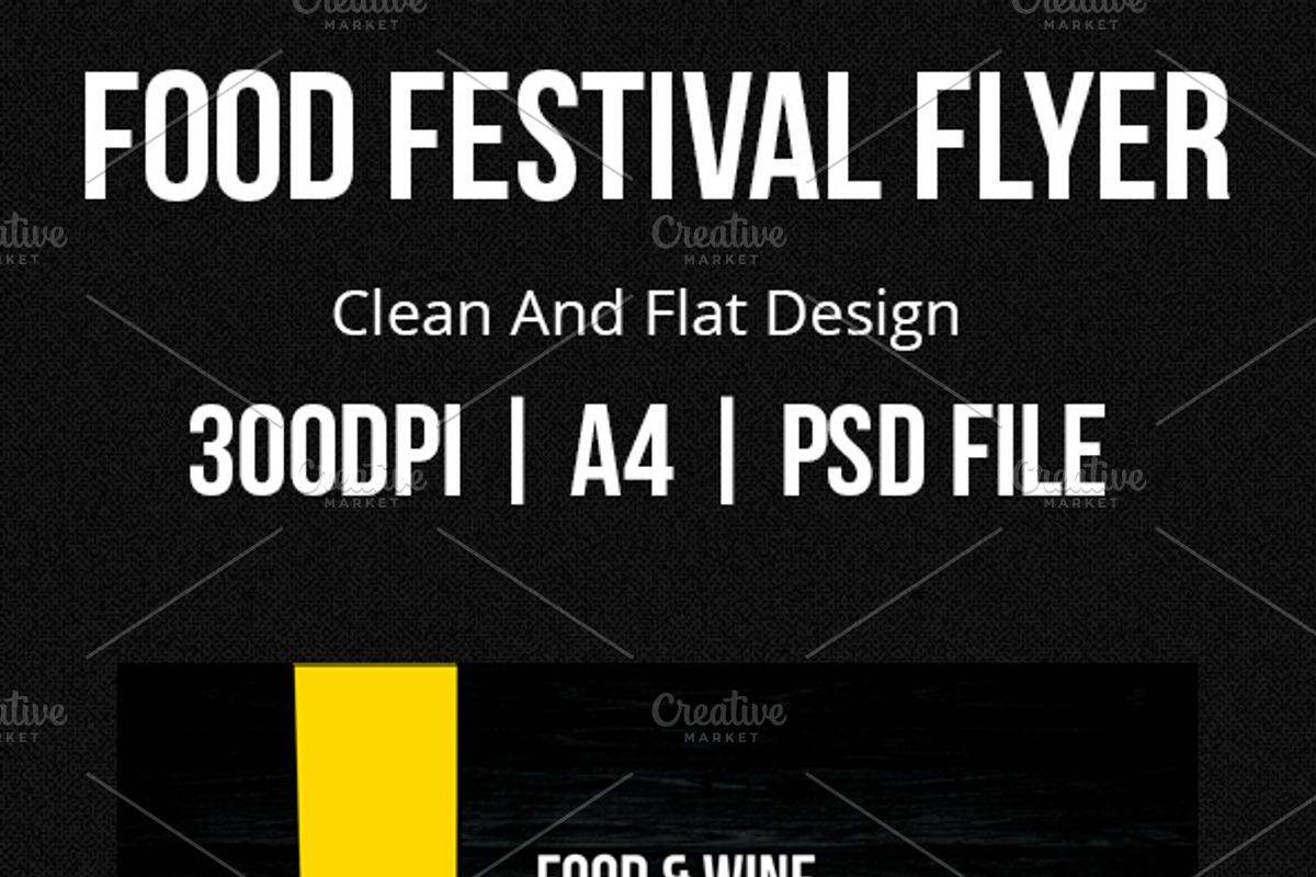 Food Festival Flyer, a Flyer Template by Awns Creators (Photo 2 of 2)