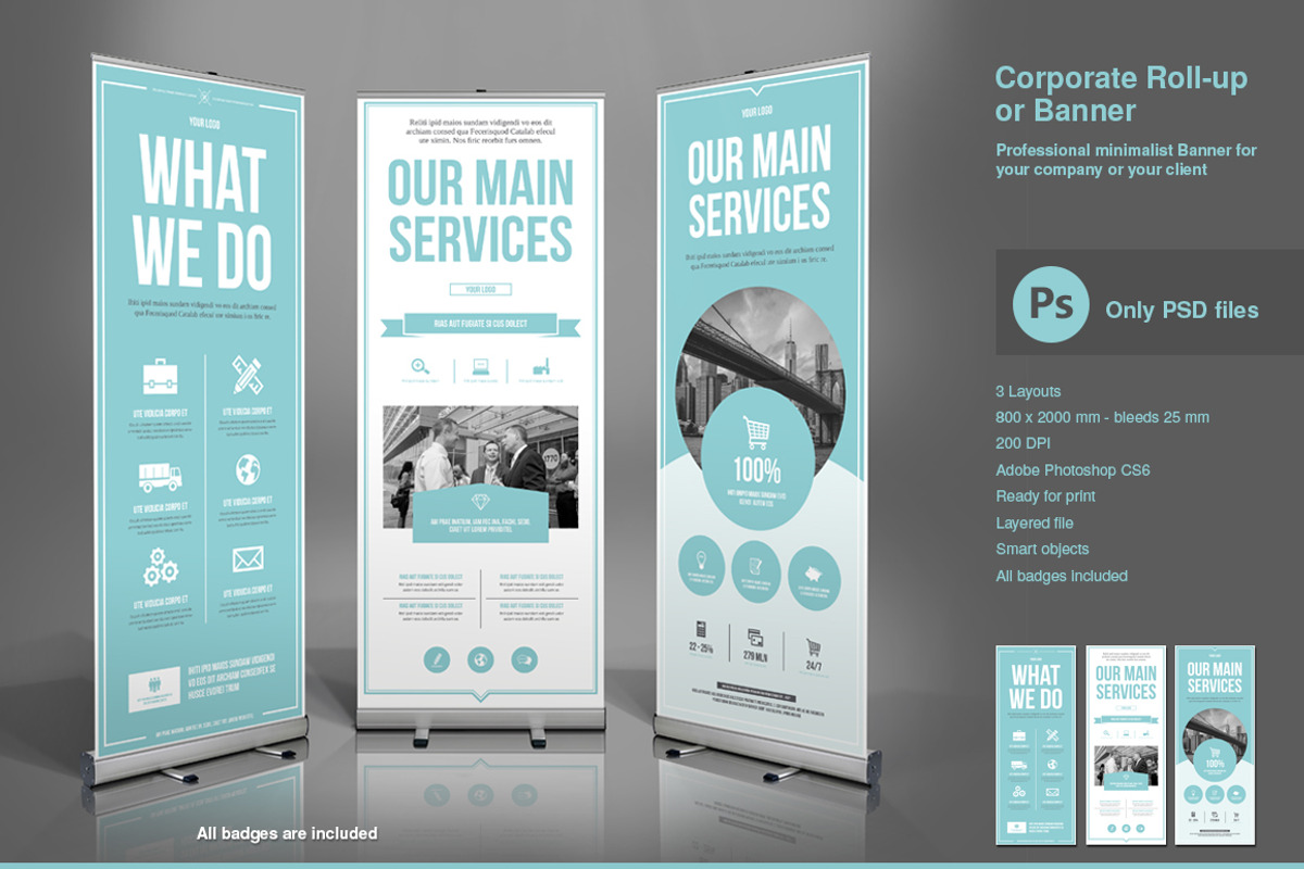 Business Roll-Up Banner PSD, a Flyer Template by TypoEdition (Photo 2 of 3)