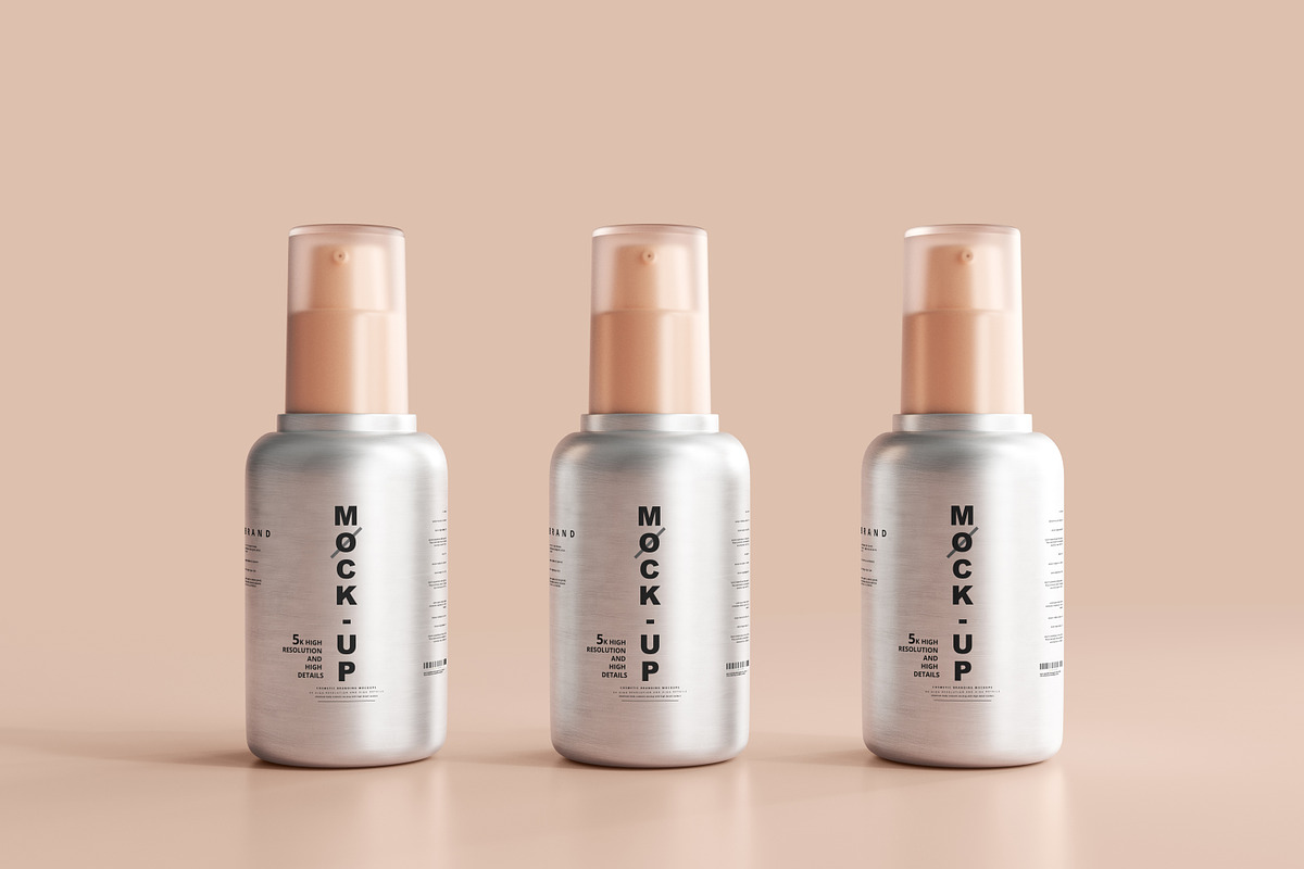 Aluminum Cosmetic Mockup Bundle, a Cups & Container Mockup by pmvch (Photo 90 of 206)