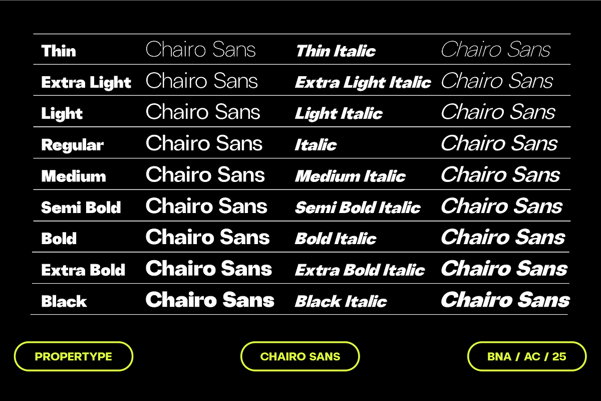 ChairoSans, a Sans Serif Font by Propertype (Photo 8 of 14)