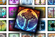 Collage Sheet  Christian Crosses, a Print Template by Kseniya-Omega (Thumbnail 1 of 3)