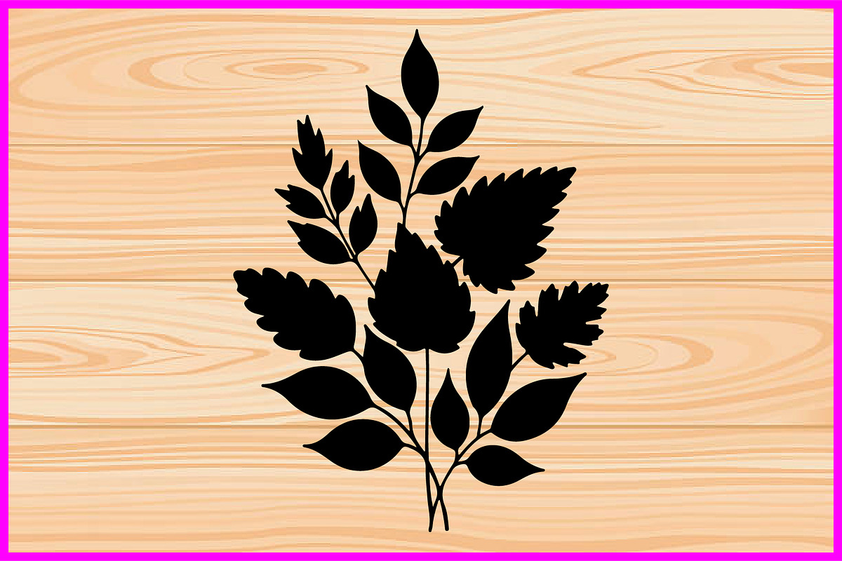 25 Botanical Leaf Silhouette Bundle, a Decorative Illustration by Artivon (Photo 4 of 4)