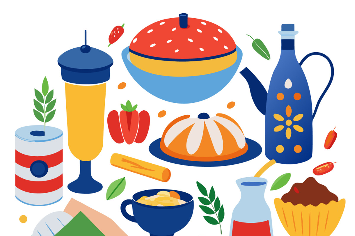 Colorful Mexican food assortment, a Food Illustration by SouravDesign (Photo 2 of 3)