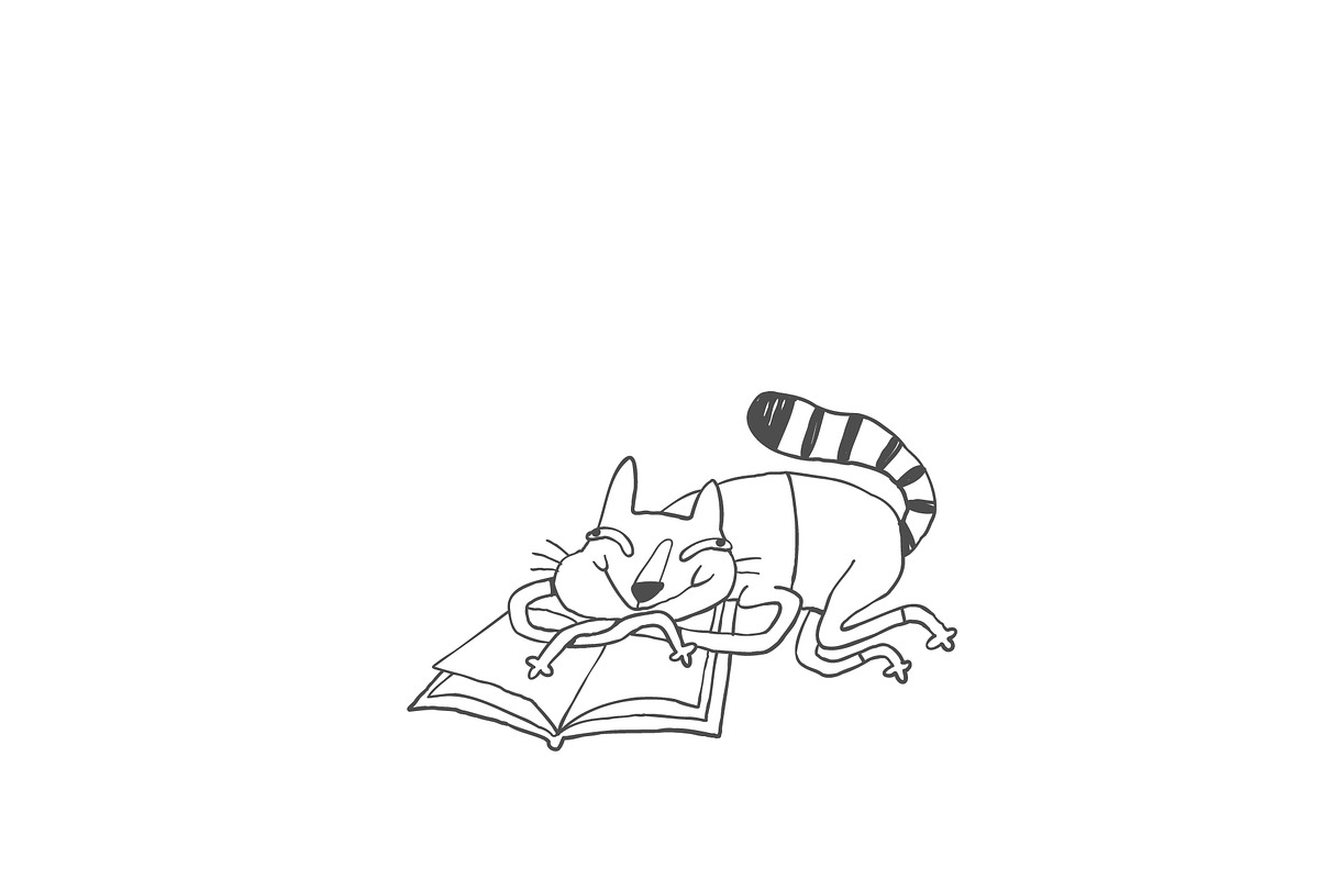 Cat characters in a Bookshop, an Illustration by Anastasiya Klempach (Photo 7 of 10)
