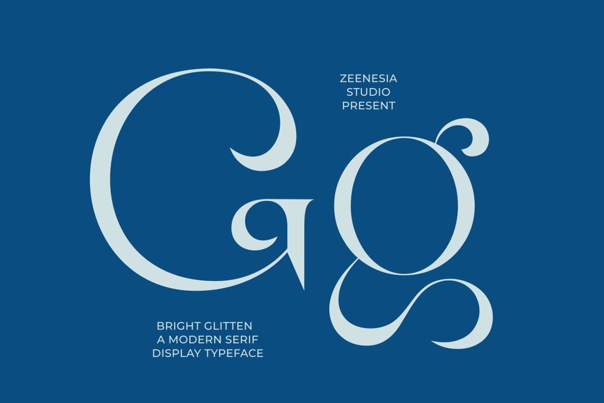 Bright Glitten, a Serif Font by zeenesia (Photo 7 of 20)
