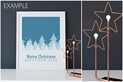 Christmas Frame Mockup Bundle, a Print Template by Yuri-U (Thumbnail 13 of 19)