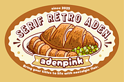 Serif Retro Aden Timeless Vintage, a Sans Serif Font by adenpinkstore (Thumbnail 6 of 7)
