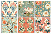 Batik Style Seamless Patterns 25, a Pattern Graphic by Libby Wishes (Thumbnail 4 of 4)
