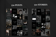700 Dark Instagram Templates, a Templates & Theme by SociallyyCreative (Thumbnail 3 of 9)