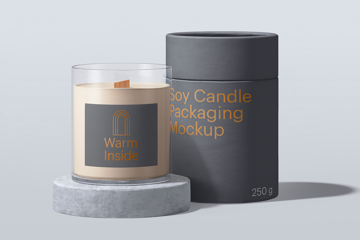Candle Packaging Mockup Set, a Packaging Mockup by GraphicWave (Photo 1 of 9)