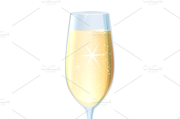 Flute Of Sparkling Chilled Champagne