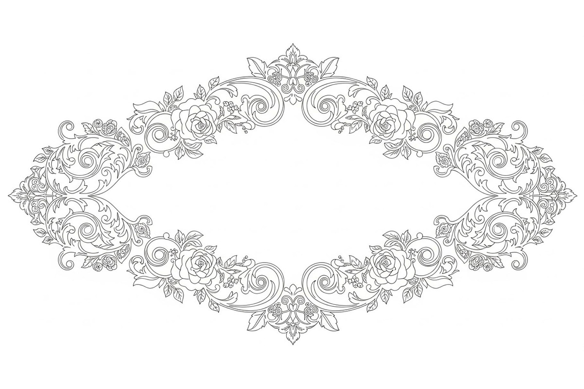 Laser Cut Frame Design SVG, an Illustration by hafijul (Photo 7 of 14)