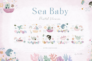 Sea Baby Pastel