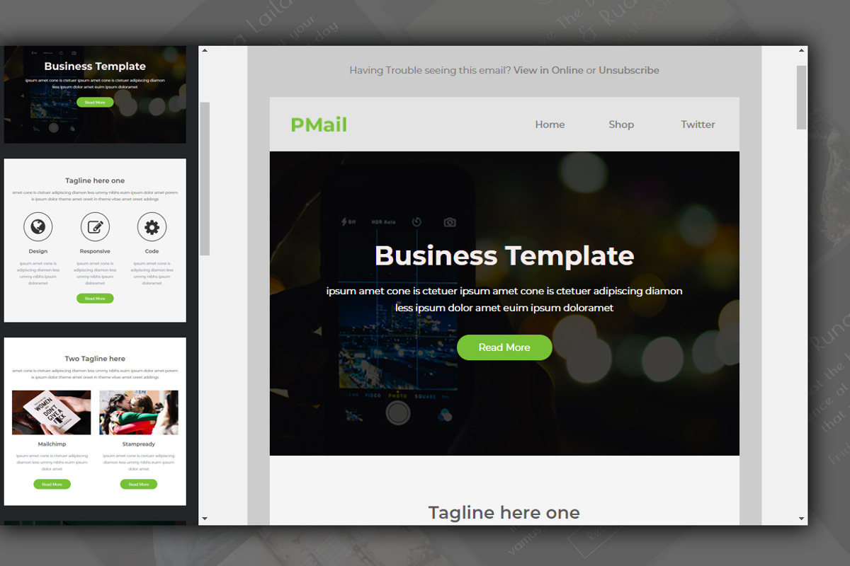 Pmail - Responsive email template, an Email Template by QuickArtisan