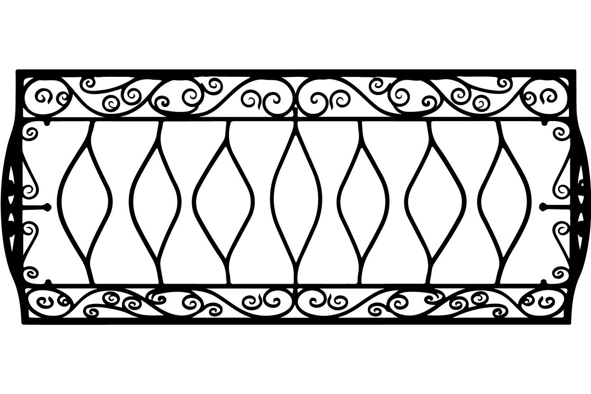 Decorative Iron Grill Scroll Panel, an Object Graphic by Creativeshirt (Photo 2 of 18)