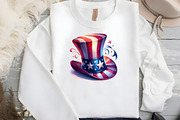 4th of July Clipart Hat, USA Patriot, an Illustration by DreamCafeArt (Thumbnail 5 of 7)
