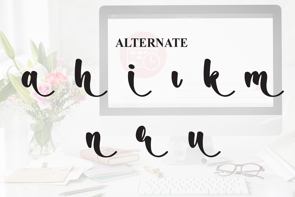 Digital Planner | Script Font, a Handwritten Font by Scratchones (Photo 8 of 9)
