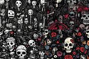 20 Seamless Emo Doodles Patterns, a Pattern Graphic by Nordic Design (Thumbnail 7 of 9)