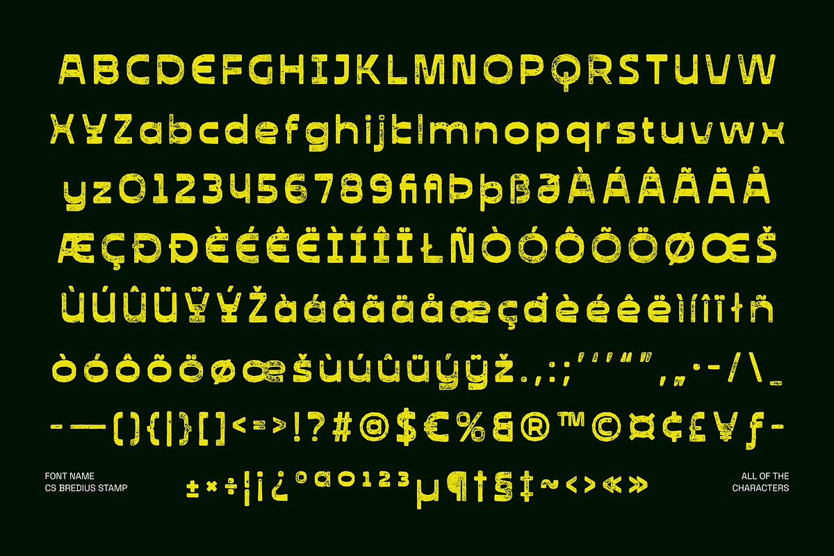 CS Bredius Stamp, a Sans Serif Font by Craft Supply Co. (Photo 8 of 8)