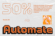 Dorelia 3D, a Sans Serif Font by Craft Supply Co. (Thumbnail 2 of 8)